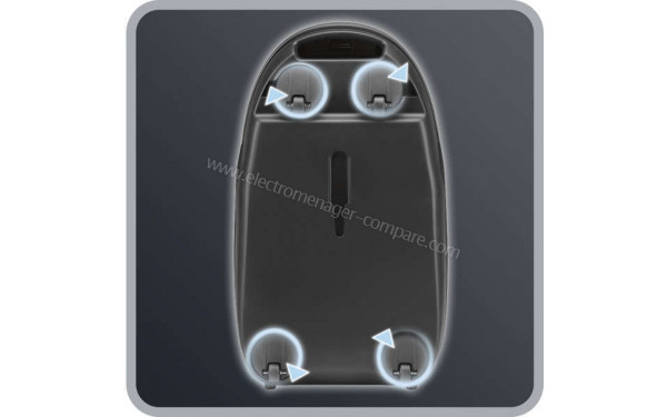 ROWENTA RO6853EA - Vue des roues multidirectionnelles