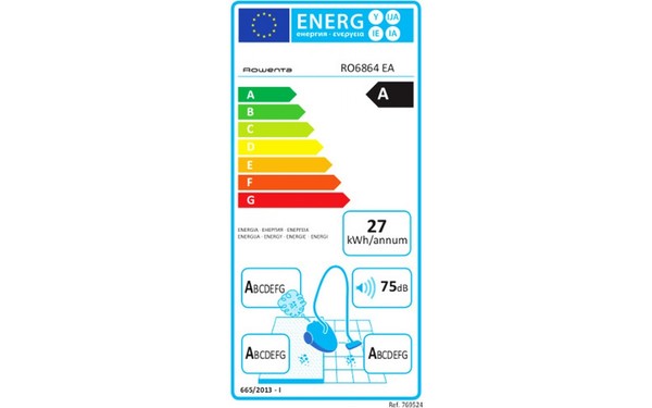 ROWENTA RO6864EA - &Eacute;tiquette &eacute;nergie
