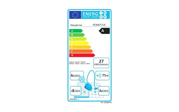 ROWENTA RO6875EA - &Eacute;tiquette &eacute;nergie