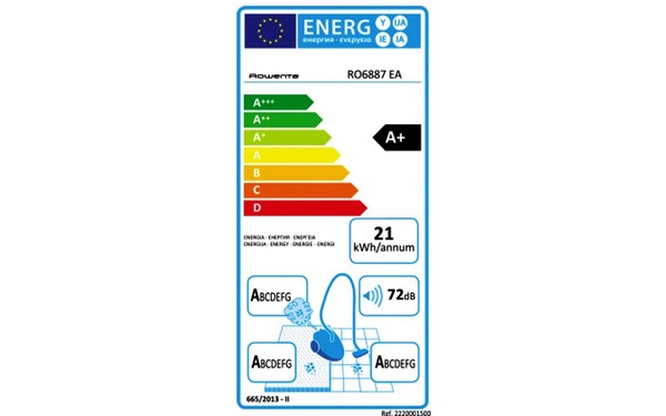 ROWENTA RO6887EA - &Eacute;tiquette &eacute;nergie