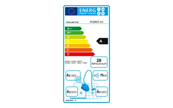 ROWENTA RO6993EA - &Eacute;tiquette &eacute;nergie