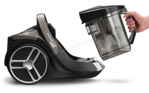 ROWENTA RO7266EA - Extraction du bac (cr&eacute;dit : Boulanger)