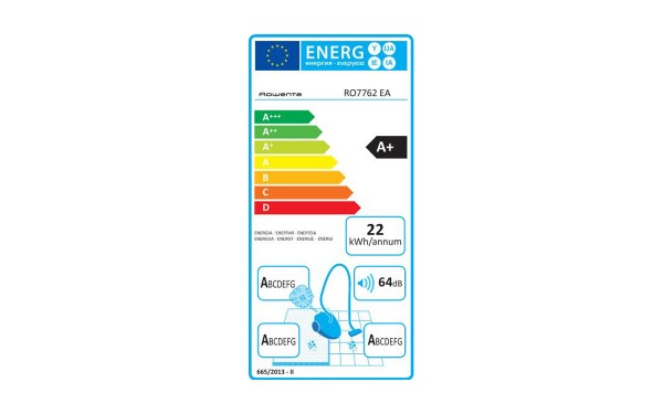 ROWENTA RO7762EA - &Eacute;tiquette &eacute;nergie