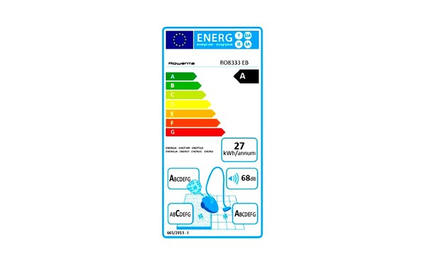 ROWENTA RO8333EB - &Eacute;tiquette &eacute;nergie