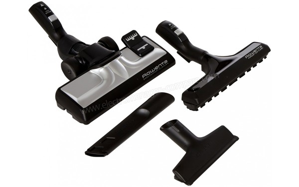 ROWENTA RO8341.EA - Brosses et suceurs vue du dessus (cr&eacute;dit : Boulanger)