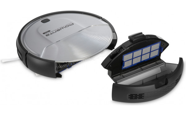 ROWENTA RR6976WH - Vue du bac &agrave; poussi&egrave;re ouvert