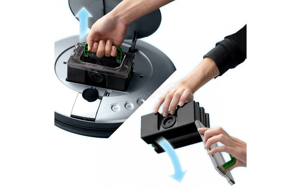 ROWENTA RR7011.01 - Vue du syst&egrave;me de vidage