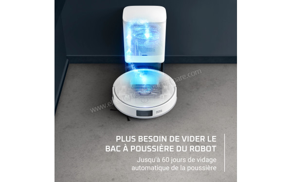 ROWENTA RR9197WH - Vidage automatique du bac &agrave; poussi&egrave;res