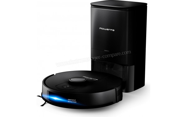 ROWENTA RR91D5WH - Vue 3/4 droite sur la station de chargement