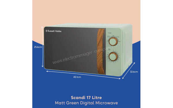 RUSSELL HOBBS RHMM713MG-N - Dimensions