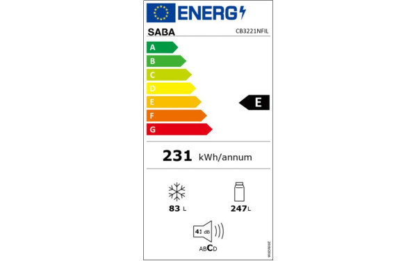 SABA CB3221NFIL - &Eacute;tiquette &eacute;nergie v2