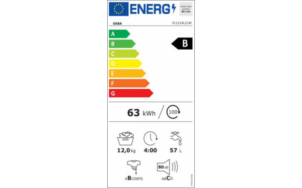 SABA FL1214L21W - &Eacute;tiquette &eacute;nergie v2