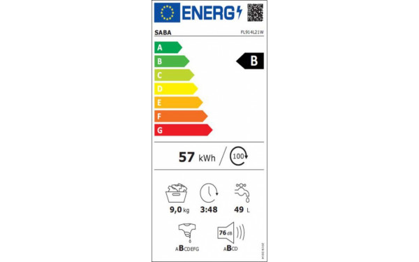 SABA FL914L21W - &Eacute;tiquette &eacute;nergie v2