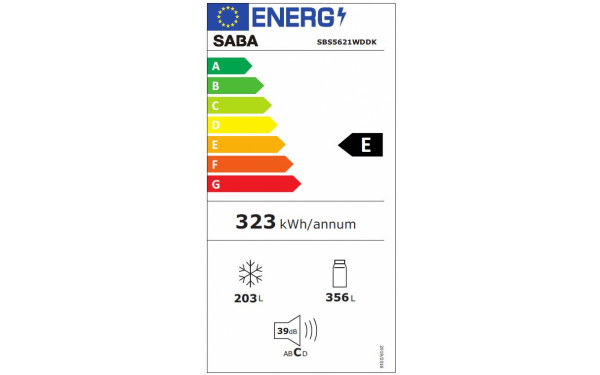SABA SBS5621WDDK - &Eacute;tiquette &eacute;nergie v2