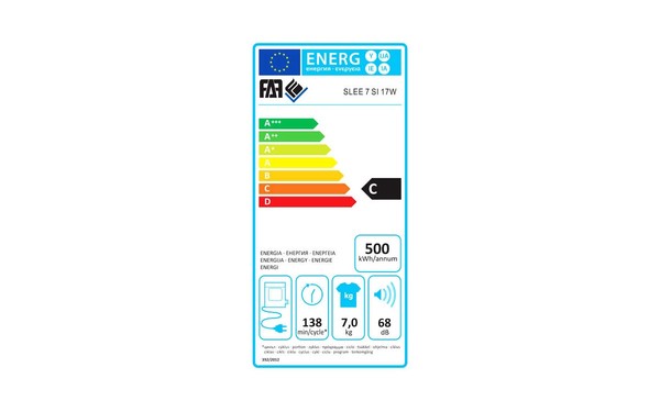 FAR SLEE7SI17W - &Eacute;tiquette &eacute;nergie