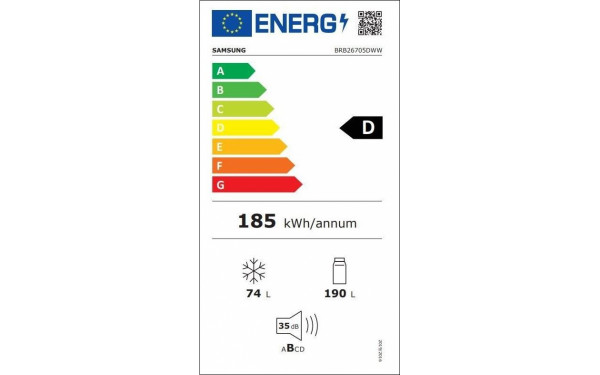 SAMSUNG BRB26705DWW - &Eacute;tiquette &eacute;nergie v2