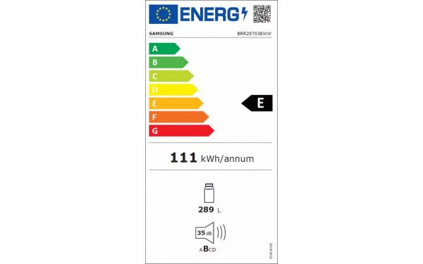 SAMSUNG BRR29703EWW - &Eacute;tiquette &eacute;nergie v2