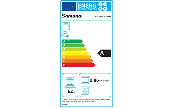 SAMANA CO 62 M K SIMST - &Eacute;tiquette &eacute;nergie