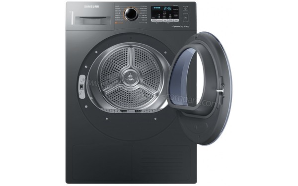 SAMSUNG DV80M50103X - Vue de face hublot ouvert