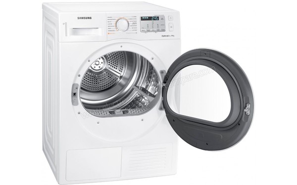 SAMSUNG DV80M50131W - Vue 3/4 gauche (cr&eacute;dit : Auchan)