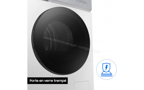 SAMSUNG DV90BB9445GM - Porte en verre tremp&eacute;