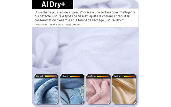 SAMSUNG DV90DB7845GE - Technologie AI Dry+