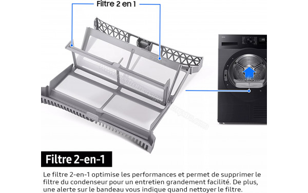 SAMSUNG DV90DB7845GE - Filtre 2 en 1