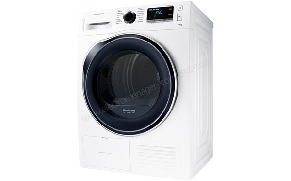 SAMSUNG DV90K6000CW - Vue 3/4 droite (cr&eacute;dit : Boulanger)