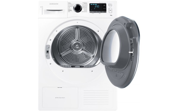 SAMSUNG DV90K6000CW - Vue de face hublot ouvert (cr&eacute;dit : Boulanger)