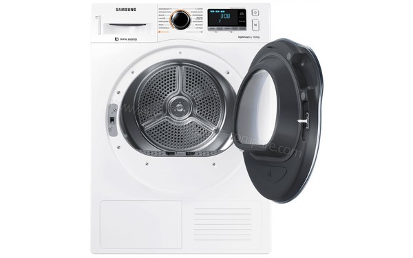 SAMSUNG DV90M6200CW - Vue de face hublot ouvert