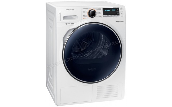 SAMSUNG DV90M8204AW - Vue 3/4 gauche