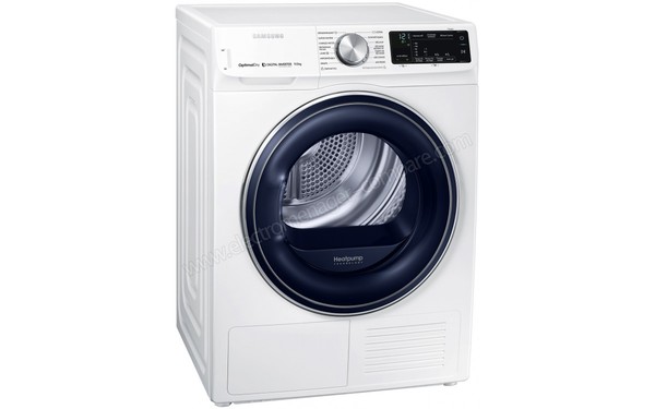 SAMSUNG DV90N62632W - Vue 3/4 gauche (cr&eacute;dit : Boulanger)