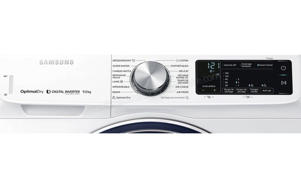 SAMSUNG DV90N62632W - Panneau de commandes (cr&eacute;dit : Boulanger)
