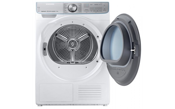 SAMSUNG DV90N8289AW - Vue de face avec hublot ouvert