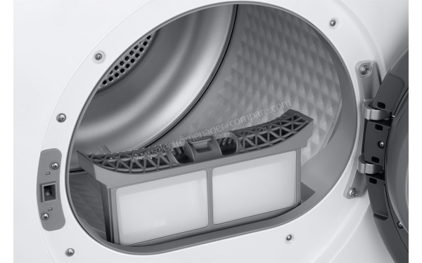 SAMSUNG DV90TA040AE - Vue du filtre &agrave; peluches