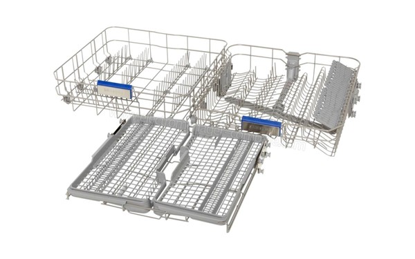 SAMSUNG DW5363PGBSL - Vue des paniers (cr&eacute;dit : Boulanger)