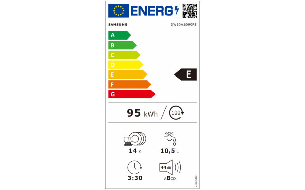 SAMSUNG DW60A6090FS - &Eacute;tiquette &eacute;nergie v2