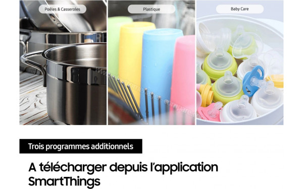 SAMSUNG DW70H73WCB0 - 3 programmes additionnels