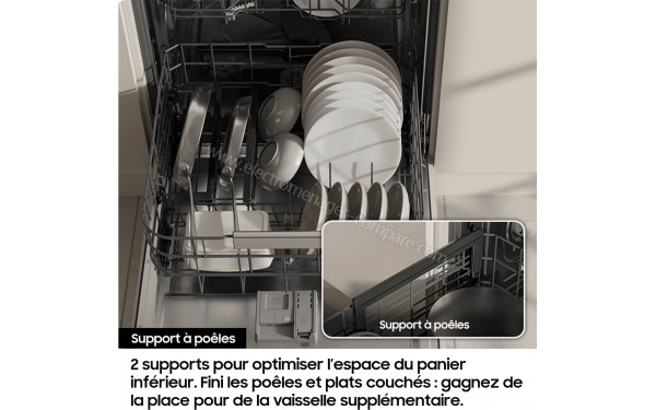 SAMSUNG DW80H73WBI0 - Support &agrave; po&ecirc;les
