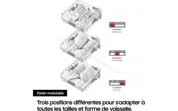 SAMSUNG DW80H73YBFFU1 - Panier modulable