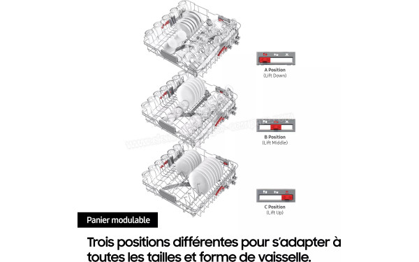 SAMSUNG DW90H79JAI0 - Panier modulable