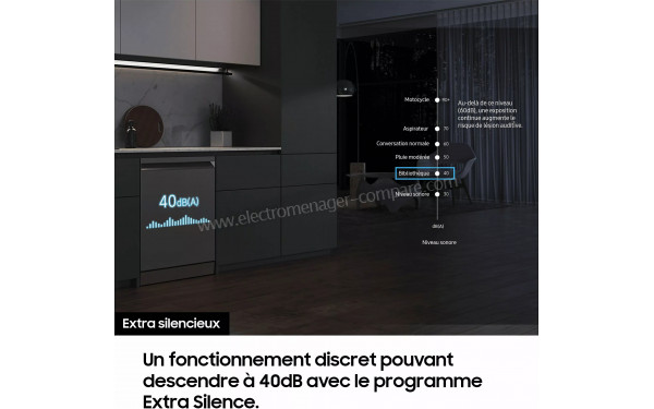 SAMSUNG DW90H79JAI0 - Programme Extra Silence
