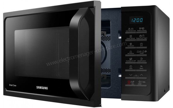 SAMSUNG MC28H5015AK/EO - Vue 3/4 droite-porte ouverte