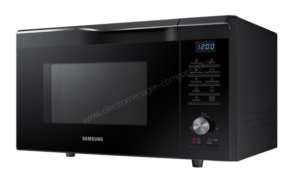 SAMSUNG MC28M6055CK - Vue 3/4 droite (cr&eacute;dit : Boulanger)