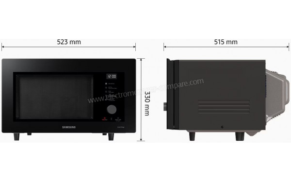 SAMSUNG MC32DB7746KC - Dimensions