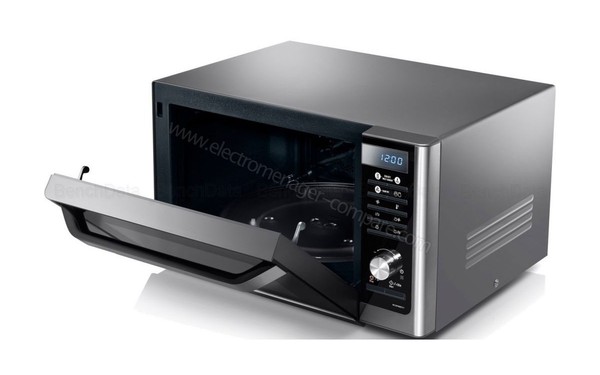 SAMSUNG MC32F606TCT - Vue 3/4 droite - porte ouverte