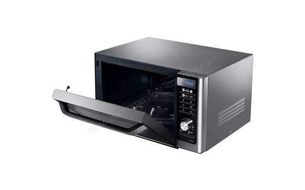 SAMSUNG MC32F606TCT/ET - Vue 3/4 droite, porte ouverte
