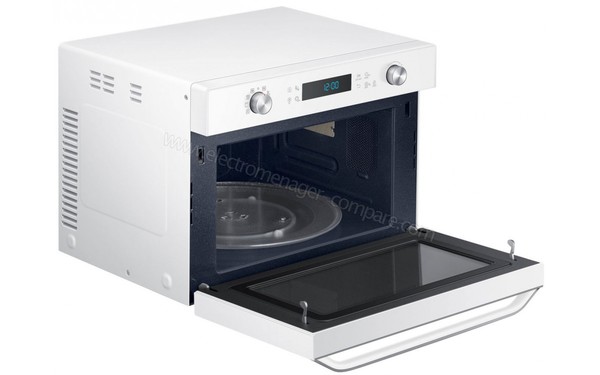 SAMSUNG MC35J8055CW/EN - Vue 3/4 gauche porte ouverte