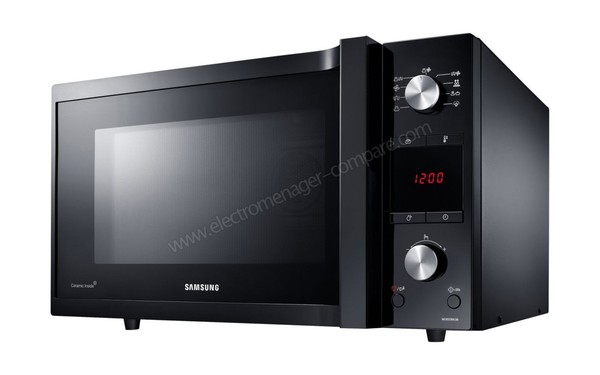 SAMSUNG MC455TCRCBB - Vue 3/4 droite (cr&eacute;dit : Boulanger)