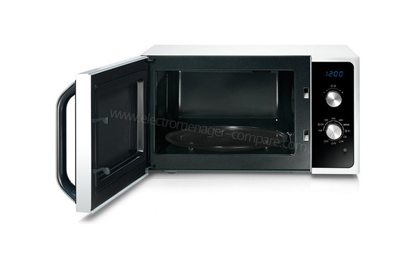 SAMSUNG MG23F301EAW/EN - Vue de face, porte ouverte